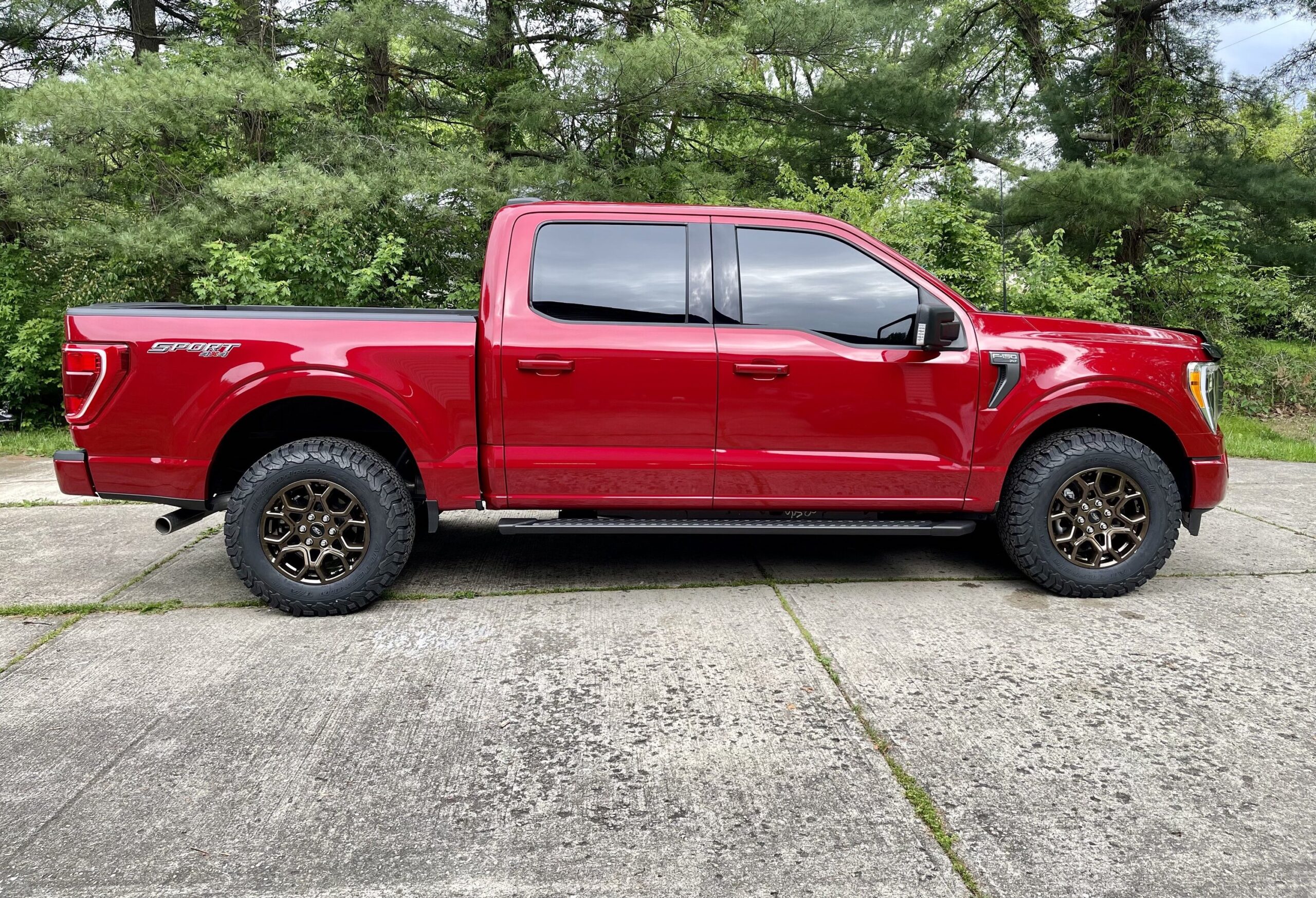 Factory S Powder Coated Bronze Installed Ko R Tires