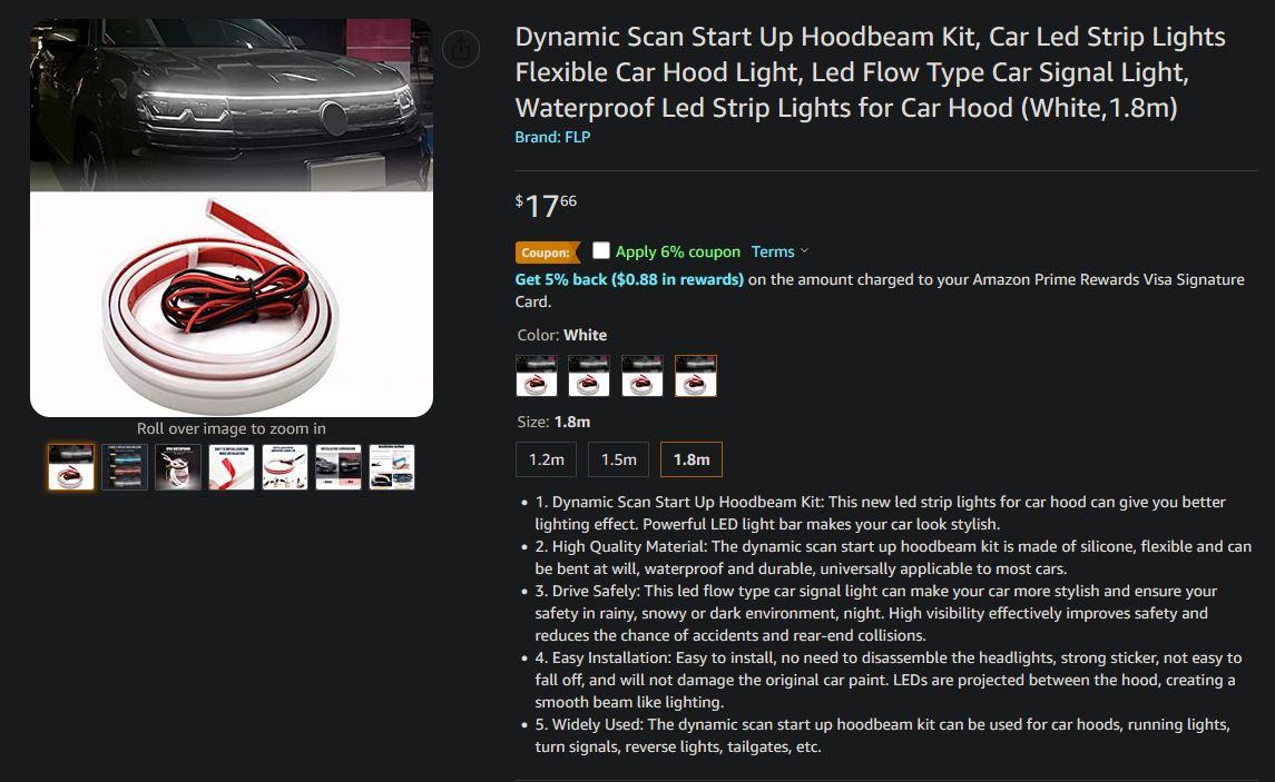 Dynamic Scan Start Up Hoodbeam Kit