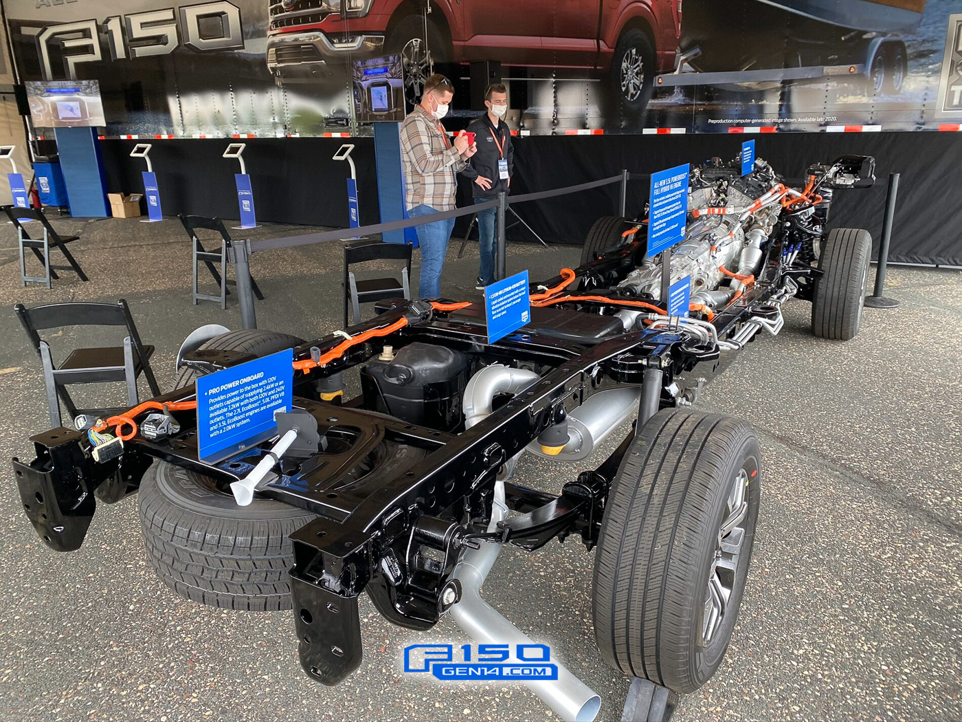 2021 F150 Powerboost Frame and Electric Hybrid Powerplant Shown at