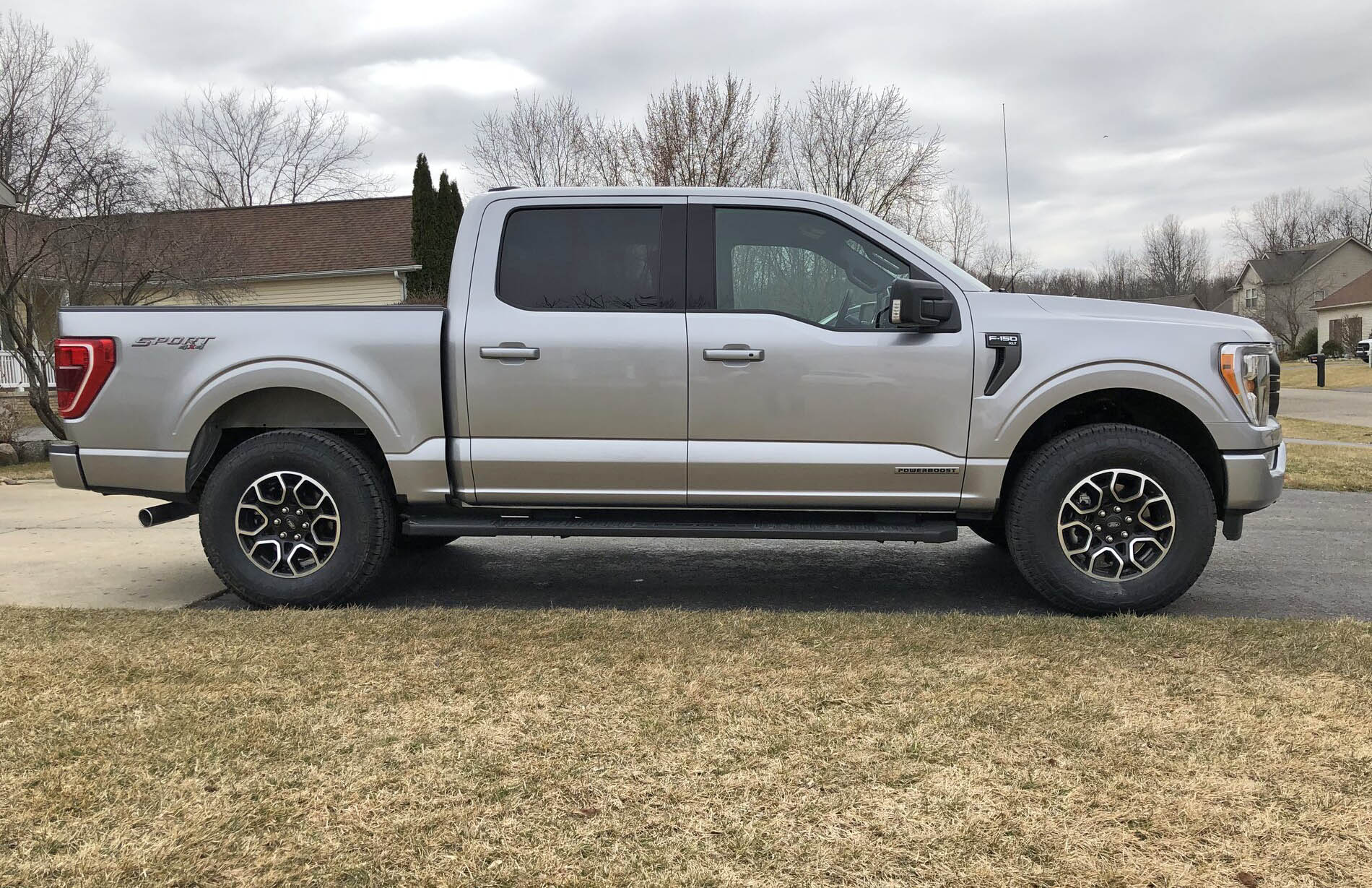 My 2021 F-150 Iconic Silver on 2” Bilstein 6112 kit, 295/70R18 ...