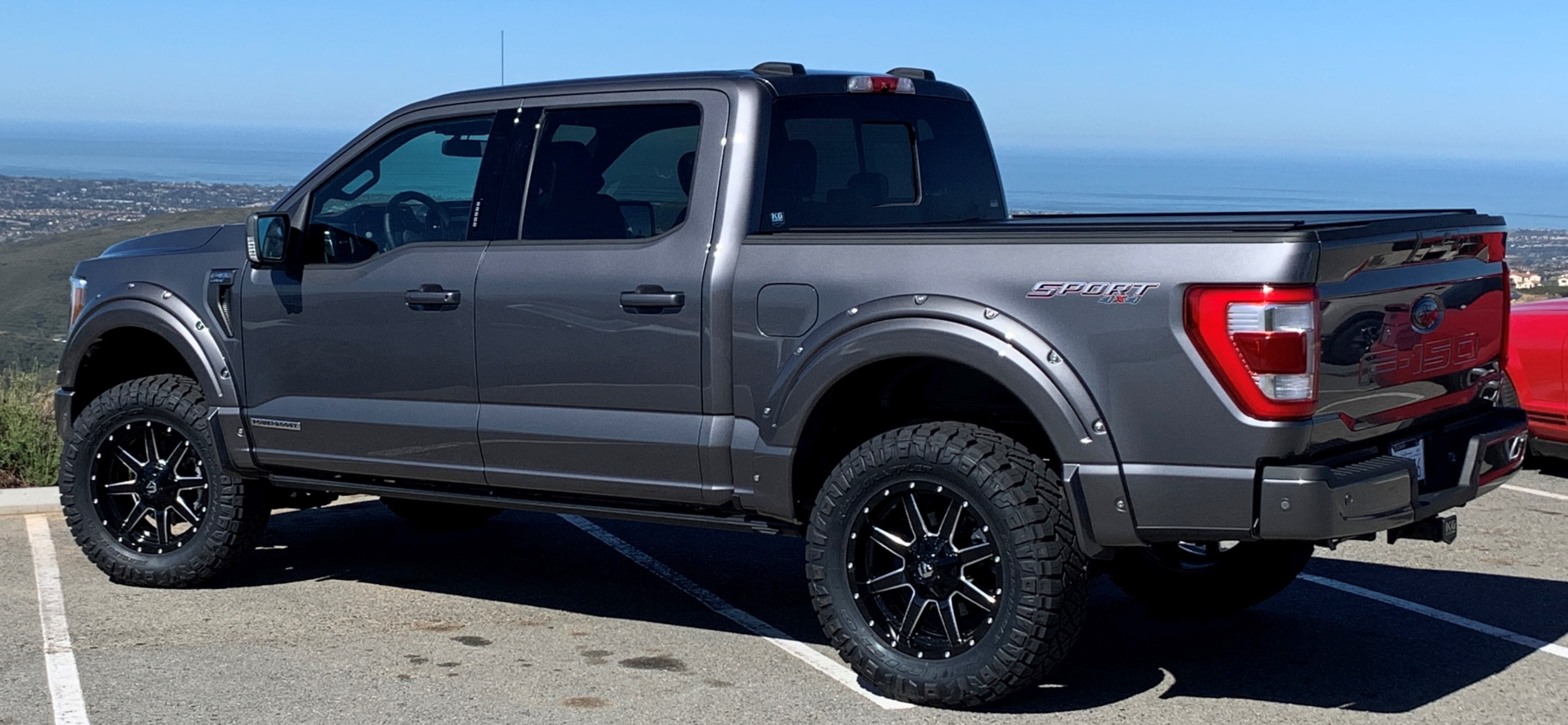 21 F150 Lariat 4x4 Sport Powerboost 4 s Lift x9 1 Fuel Mavericks 35 Nitto Ridge Grapplers And More F150gen14 Com 21 Ford F 150 Lightning Ev Raptor Forum 14th Gen