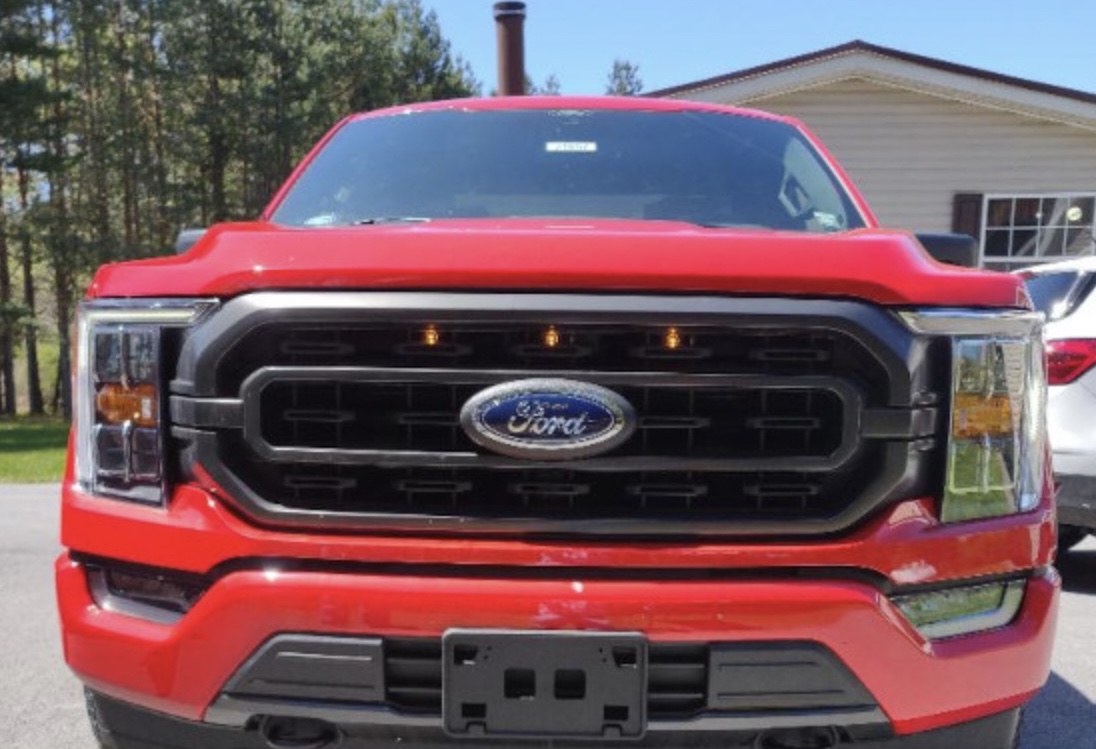 2021 F150 with XL or XLT Grille Custom Auto Works Raptor Style LED ...