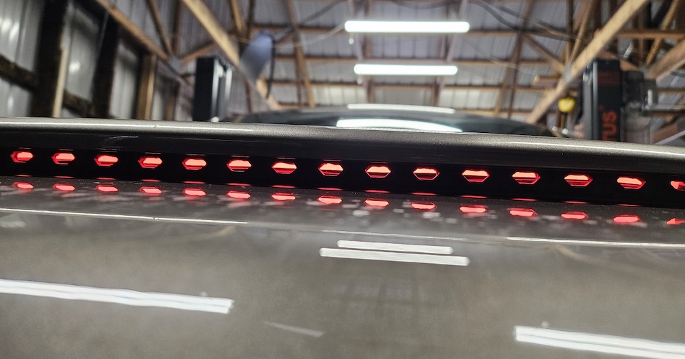 Added Hood Scoop With Integrated Lights To 2021 F-150 King Ranch 